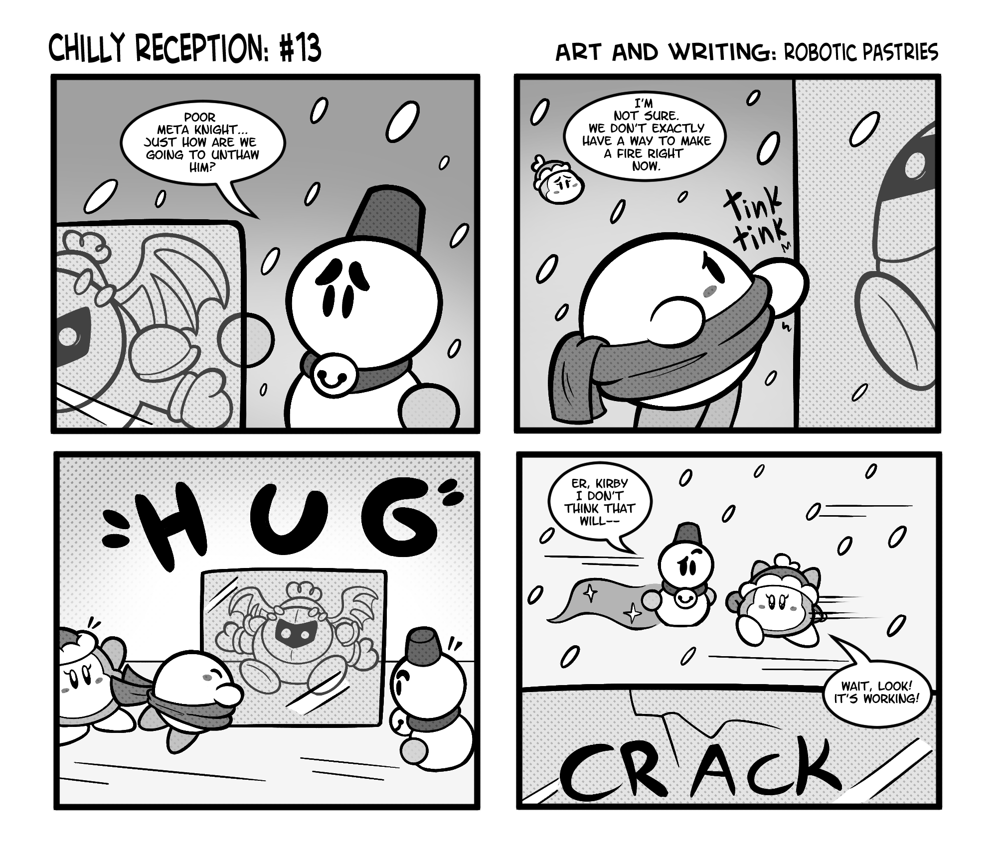 Comic Process- Kirby: Chilly Reception – Robotic Pastries